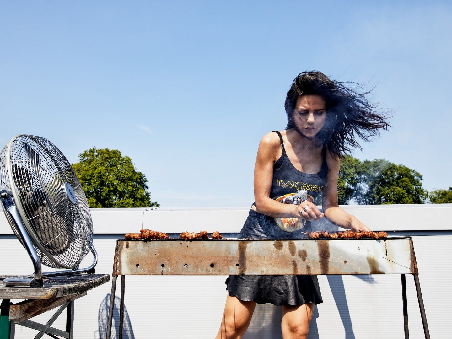 Vanja Van Der Leeden Grilling Satay