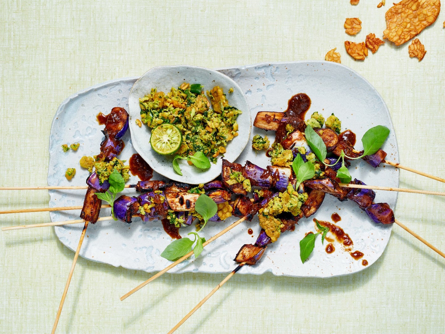 Sweet and Sour Eggplant Satay Sate Terong