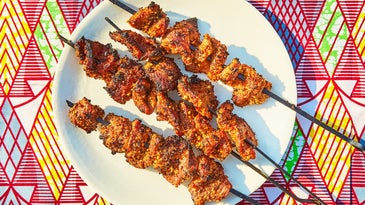 Dibi Hausa (West African Grilled Beef Kebabs with Tankora Spice)