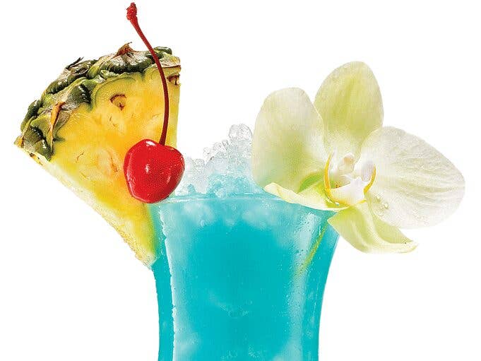 Blue Hawaii cocktail