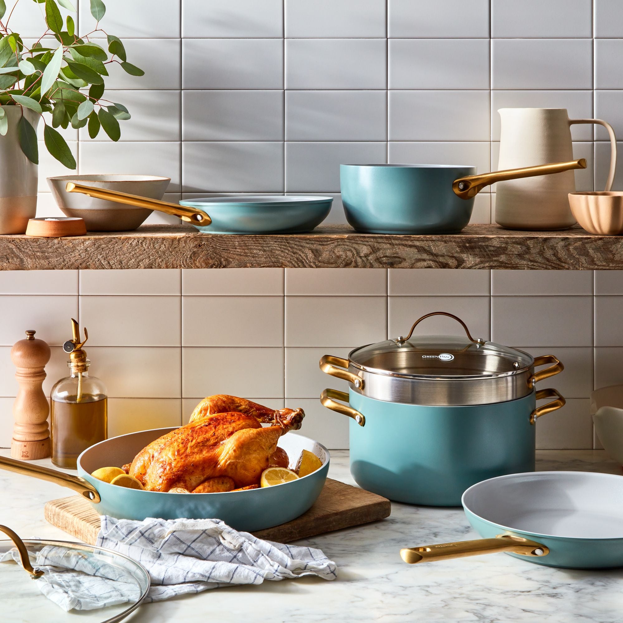 Food52 x GreenPan Nonstick Wooden-Handled Cookware Collection on Food52