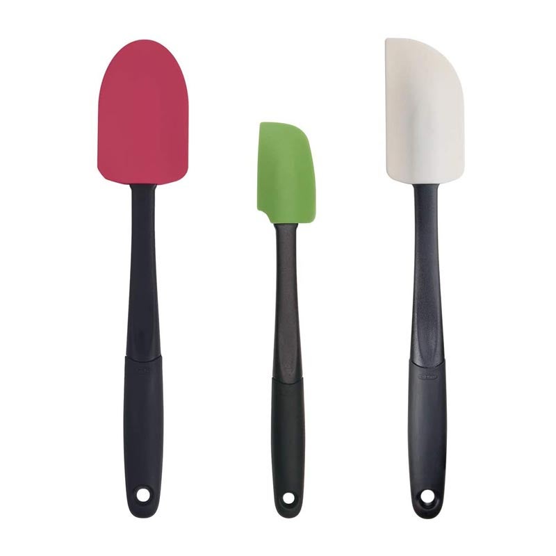 di Oro Chef Series Flexible Silicone Turner Spatula 2-Piece Set - The Best Egg, Pancake, and Flipper Silicon Spatulas - Versatile 600oF Heat Resistant