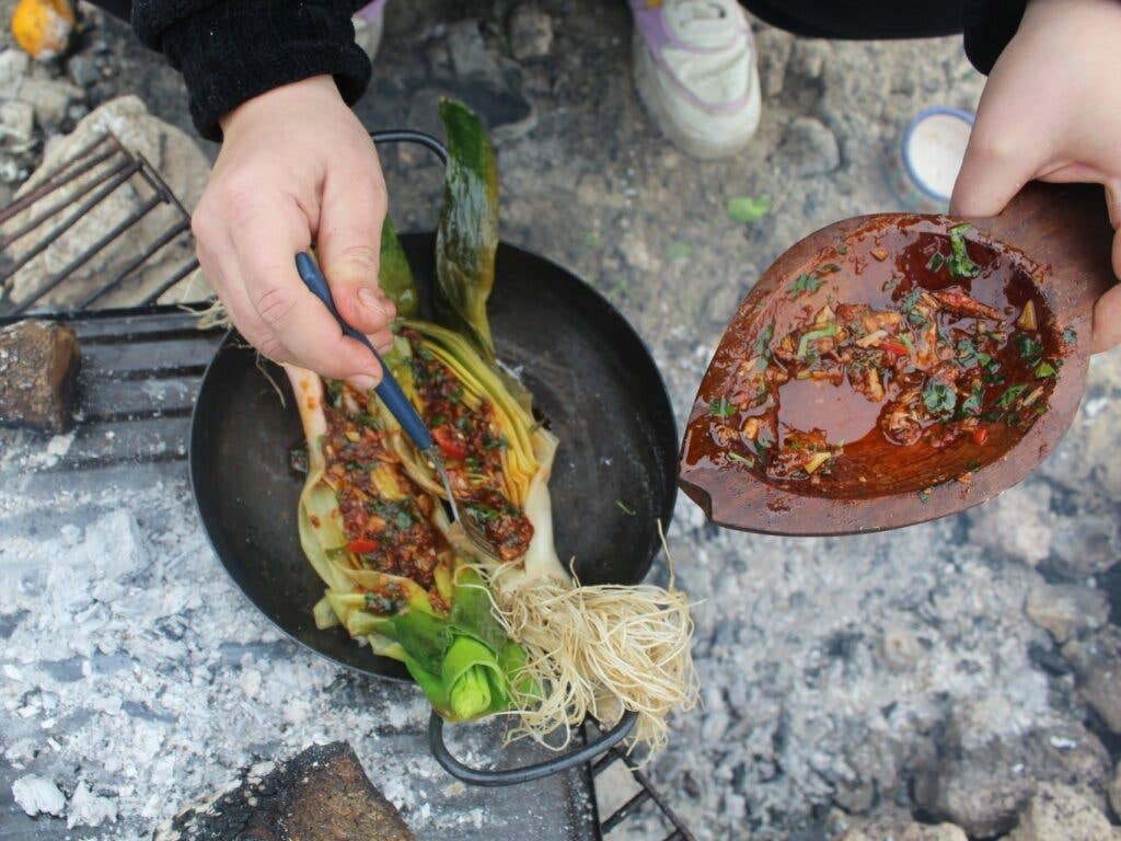 Grilled Argentinian Leeks