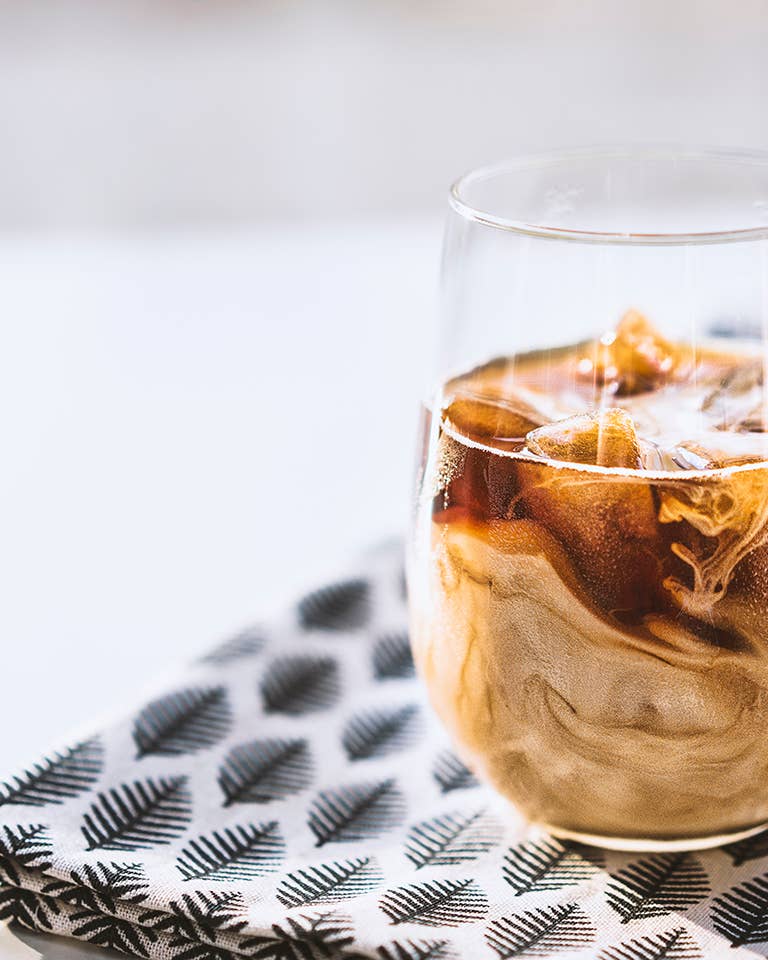 cold brew coffee in a glass