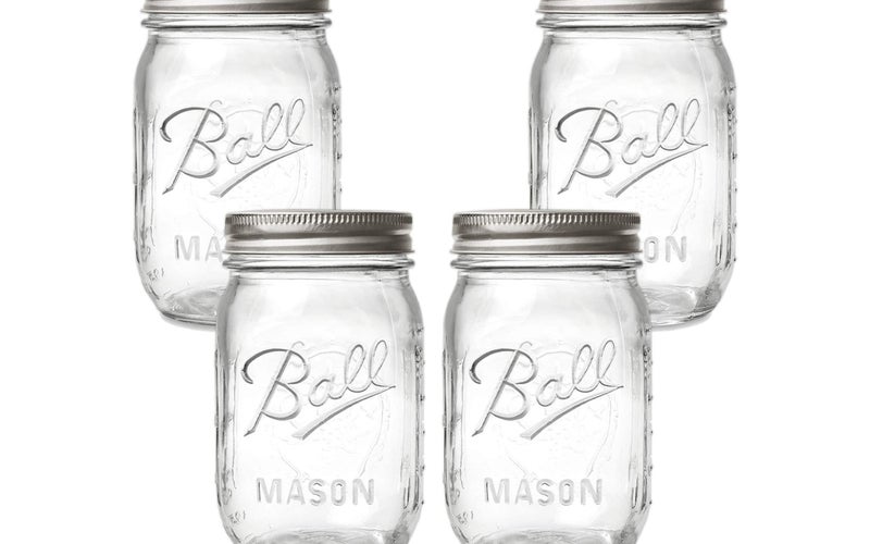 The Best Food Storage Container Option: Ball Regular Mouth Mason Jars