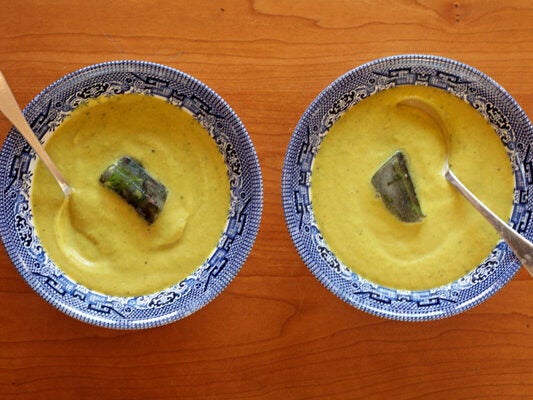 Cold Curried Summer Squash Soup