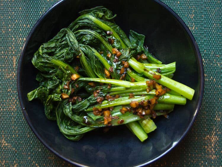 Asian Greens with Garlic Sauce