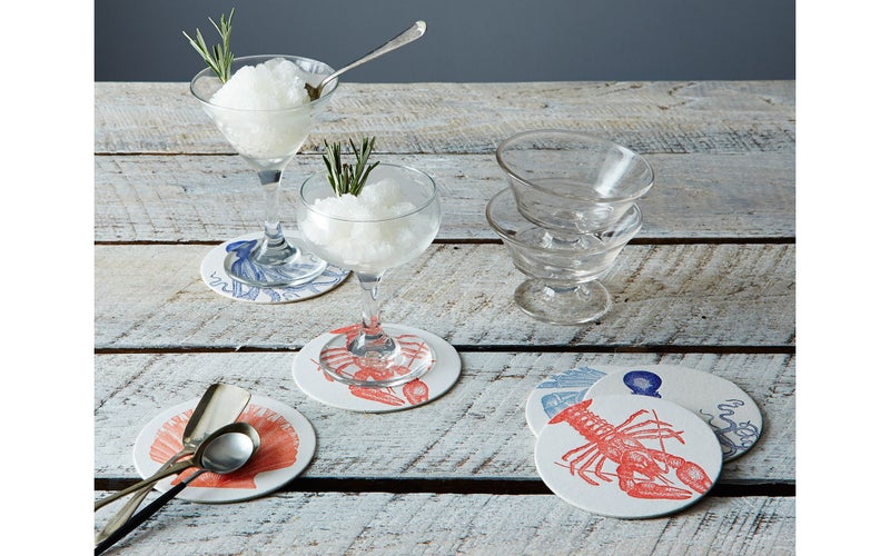 Best Coasters Option Sea Letterpress Coasters