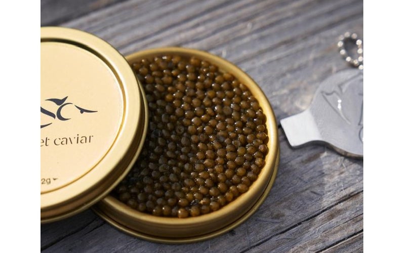 The Best Caviar Option: Pearl Street Caviar Osetra Keluga Duo