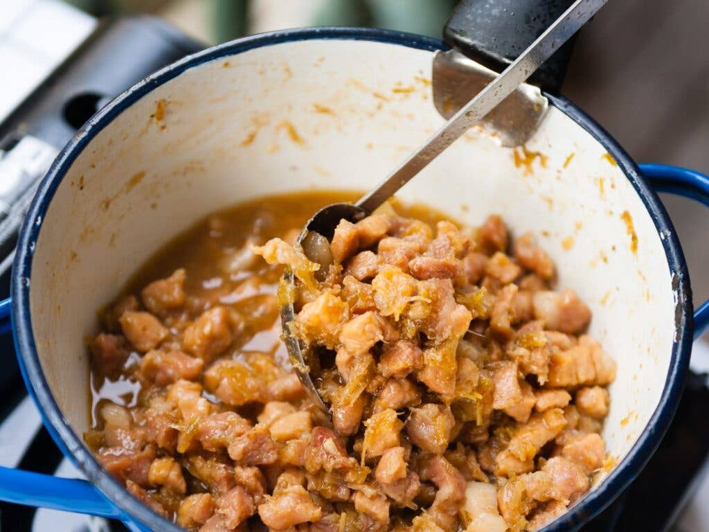 Stewing Pork for khao khluk kapi