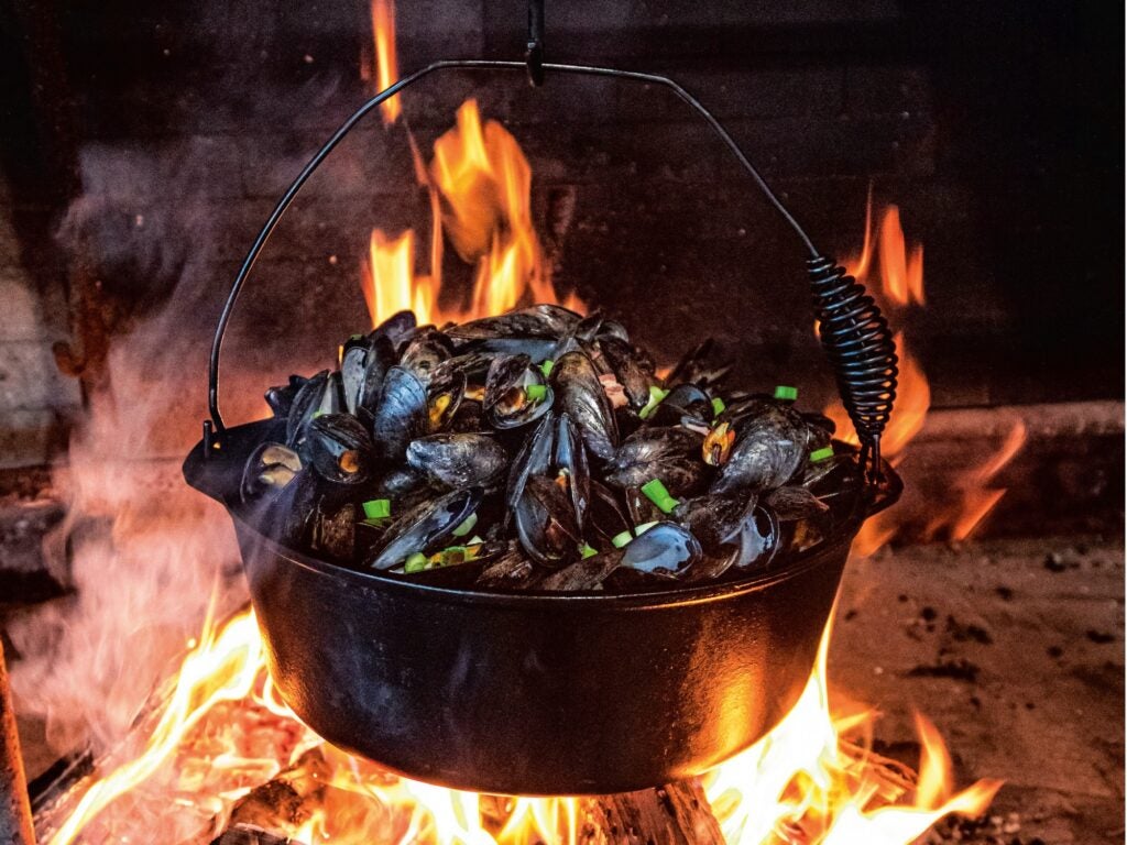 Bacon Beer Mussels