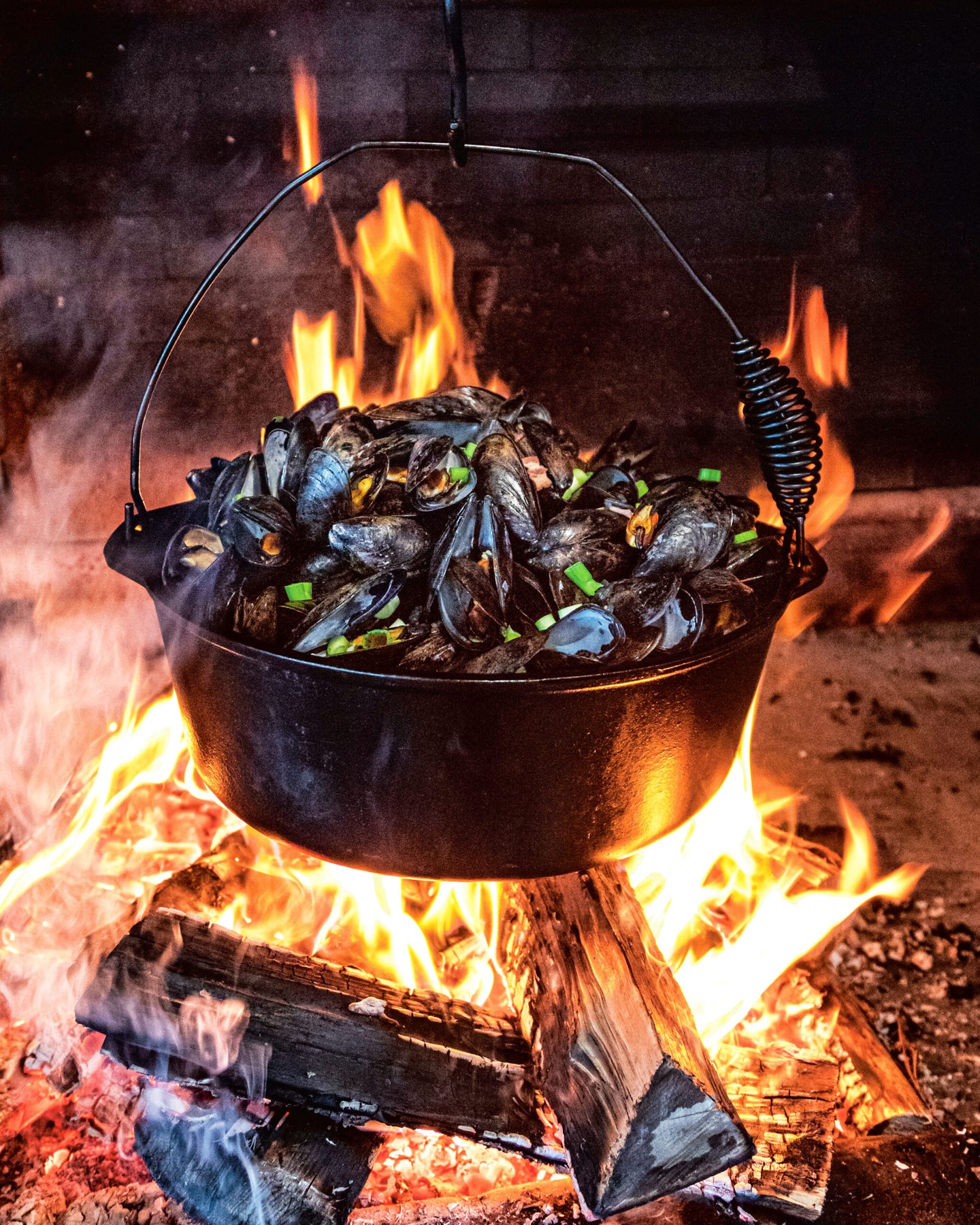 Bacon Beer Mussels