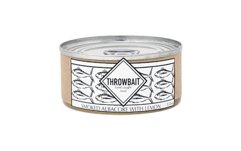 Best Canned Tuna Option_ Throwbait Smoked Albacore with Lemon