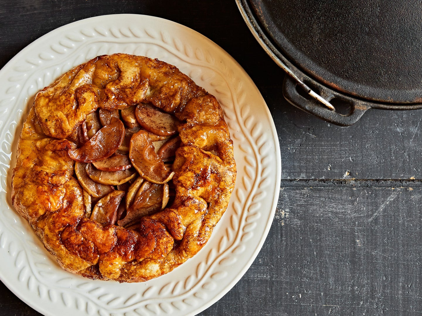 Apple galette recipe no-oven method from Bryan Ford