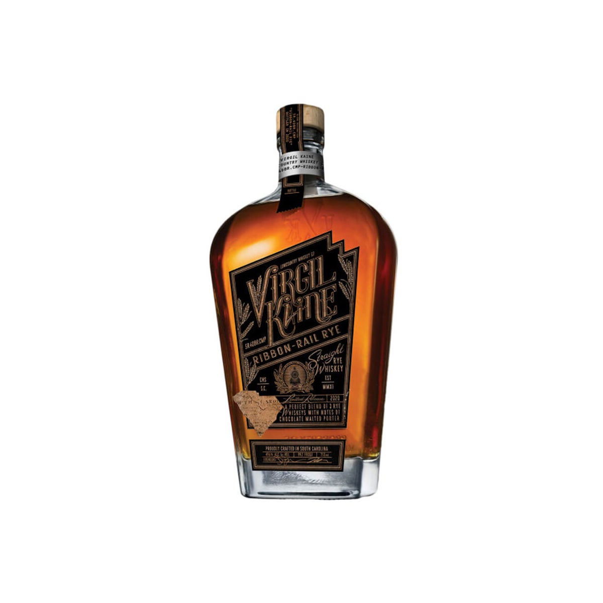 Best Rye Whiskeys Option_ Virgil Kaine Ribbon-Rail Rye