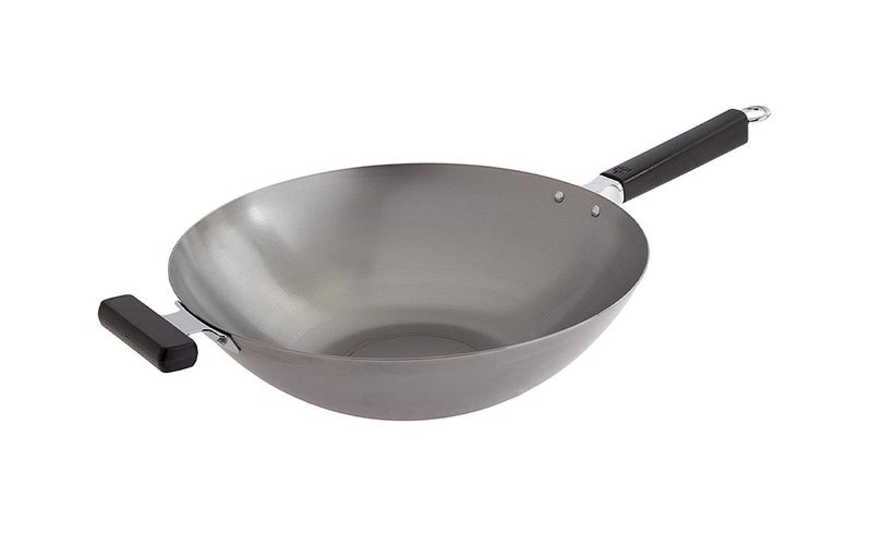 The Best Wok Option: Joyce Chen 14” Flat Bottom Carbon Steel Wok