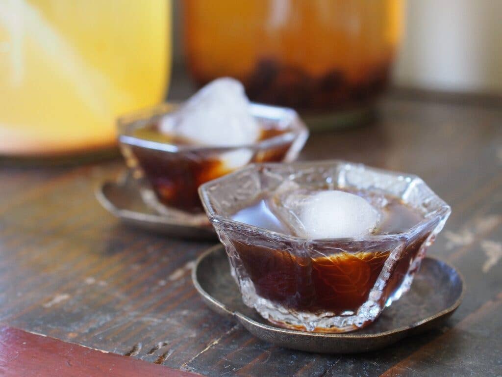 Aged Fruit Vinegar Over Ice