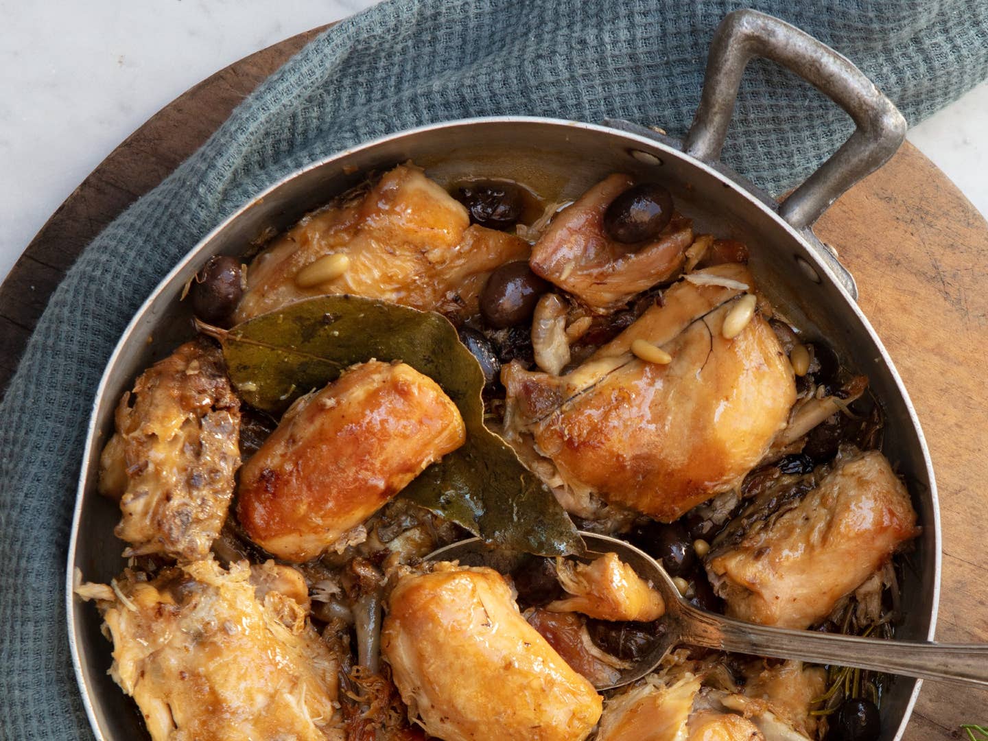 Ligurian-Style Braised Rabbit (Coniglio alla Ligure) | Saveur