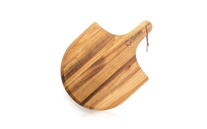 best pizza peels value: chef pomodoro acacia wood pizza peel saveur