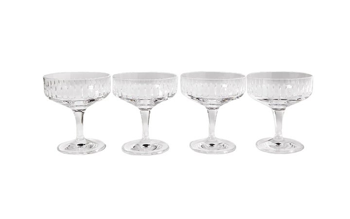best coupe glasses cut glass soho home roebling champagne coupes saveur
