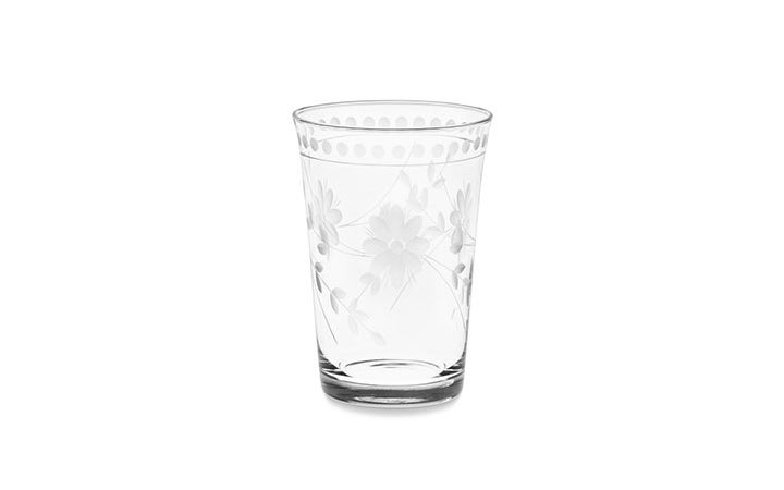 Vintage Etched Tumbler