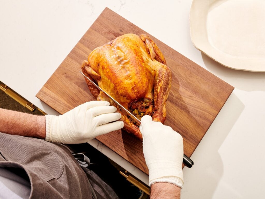 Carve Legs for Thanksgiving Turkey
