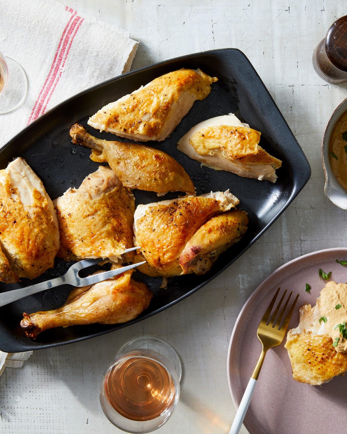 Georgian Roast Chicken With Bazhe Sauce Georgian Walnut Roast Chicken Recipe