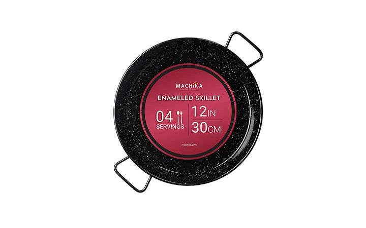 Best Paella Pans Beginners Machika Enameled Steel Paella Pan Saveur