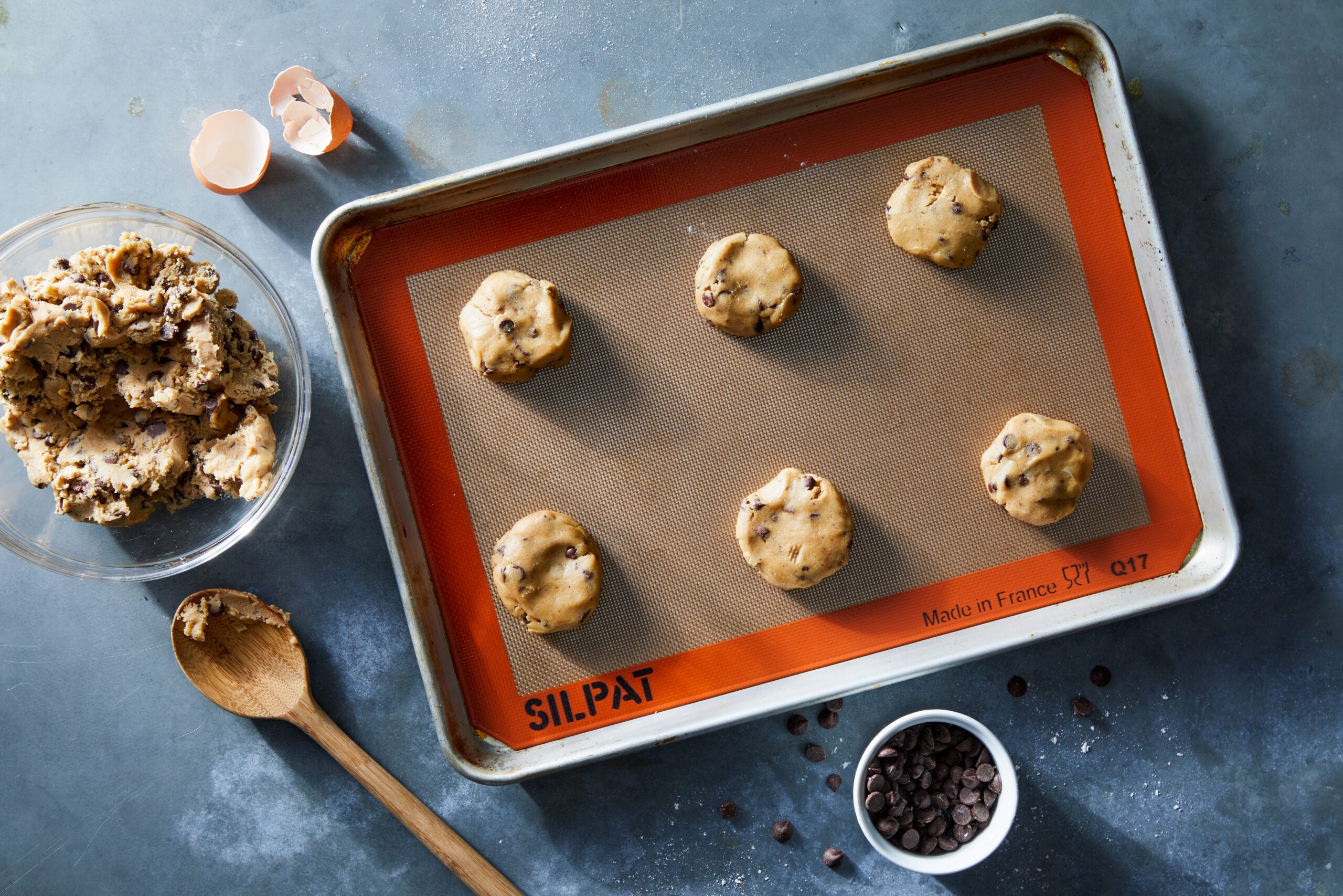 Silicone Baking Mats Non-Slip Reusable Baking Trays Heat Resistant 4 Piece Set