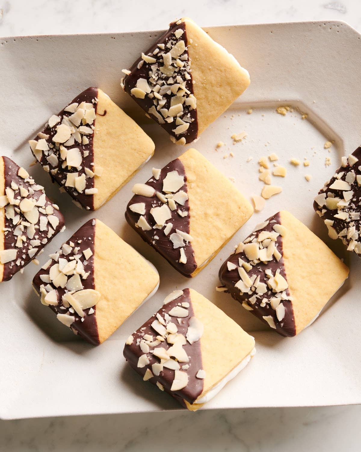 Limonettas (Argentine Lemon Cookies with Chocolate and Almond)