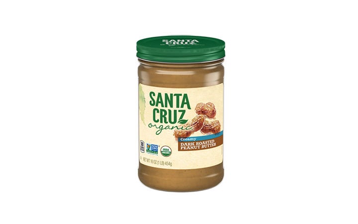Best Peanut Butters Overall Organic Santa Cruz Dark Roasted Creamy Peanut Butter Saveur