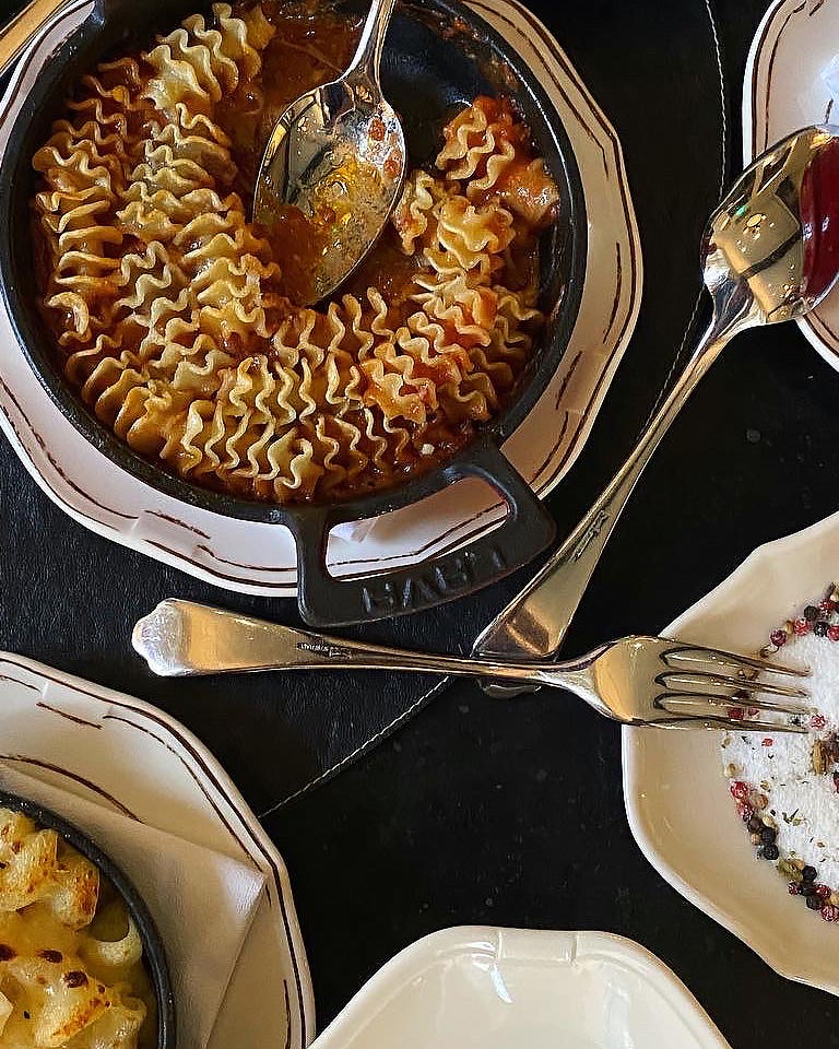 Don’t Skip the Crispy Carbs at Nancy Silverton’s Wood-Fired Hollywood Steakhouse Baked Pasta at Barish Hollywood