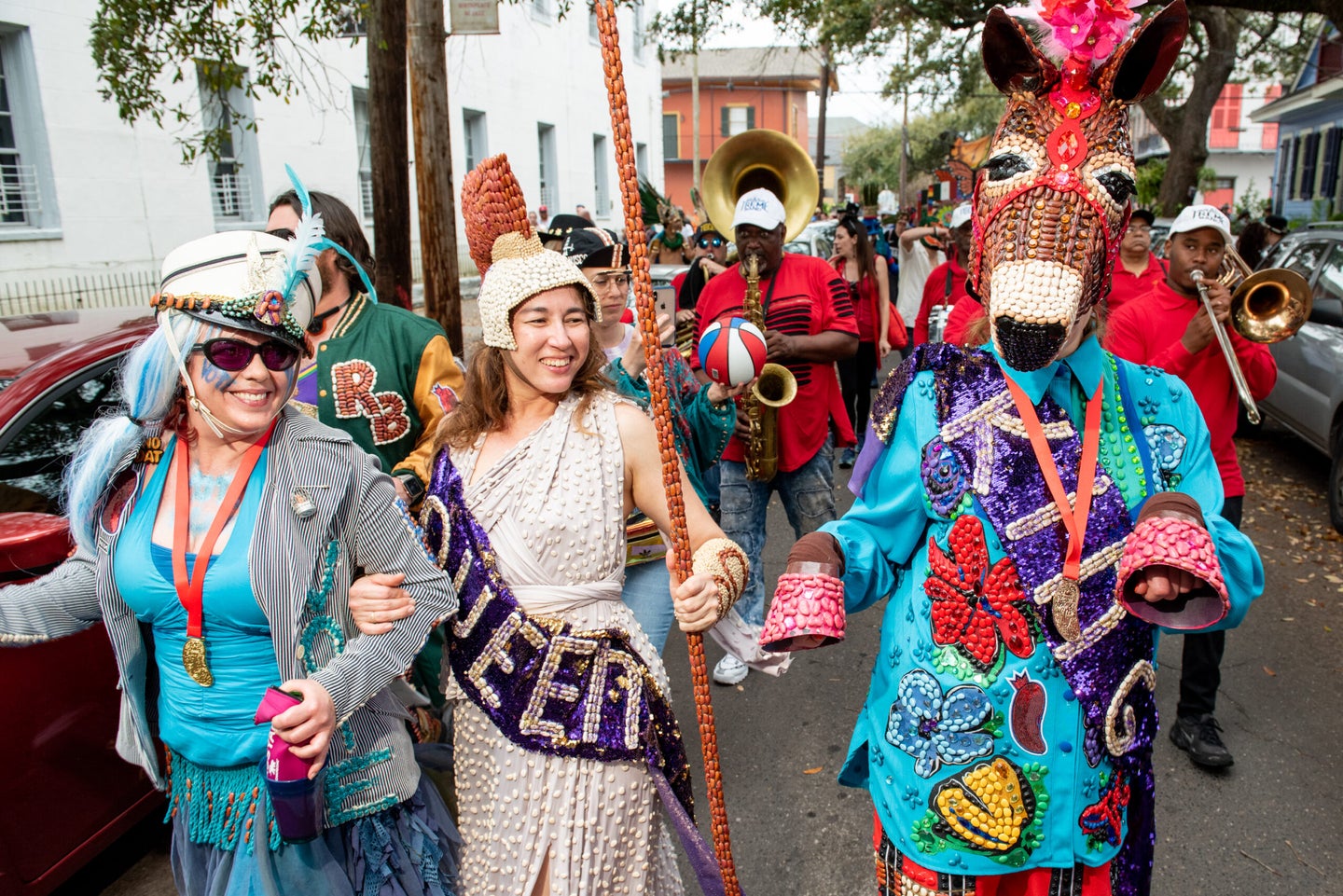 Red Beans New Orleans Parade Lundi Gras