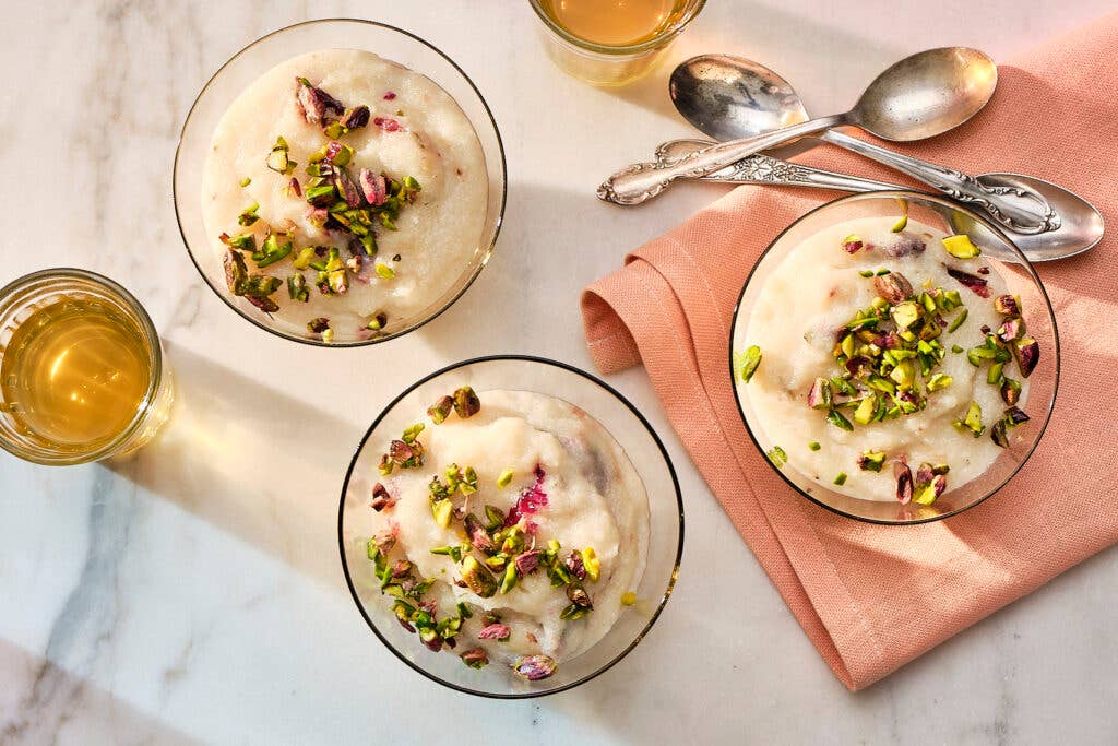 Rose Petal Rice Pudding