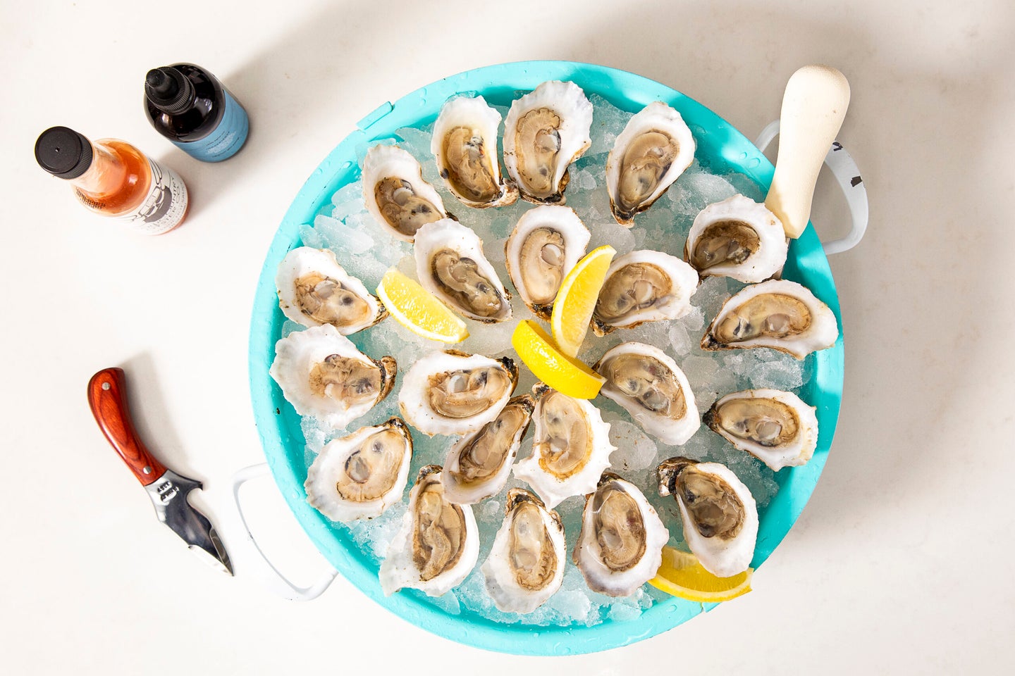 A platter of Lowcountry oysters