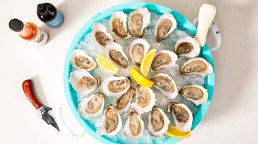 A platter of Lowcountry oysters