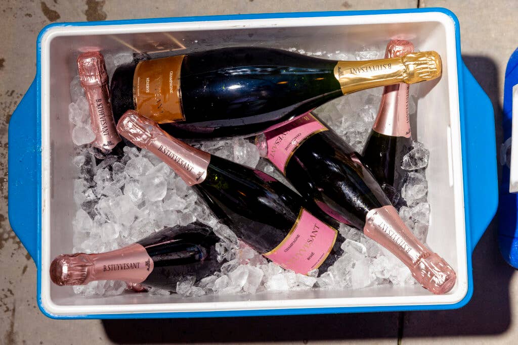 Cooler of B. Stuyvesant Champagne