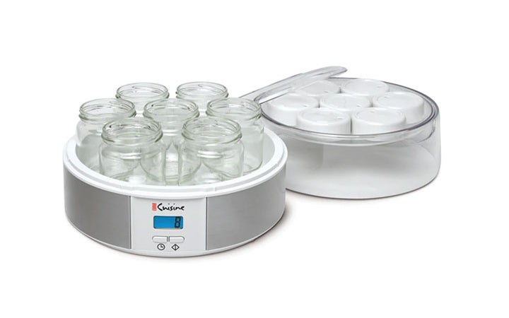 Best Yogurt Makers Overall: Euro Cuisine YMX650 Digital Automatic Yogurt Maker With 7 - 6oz Glass