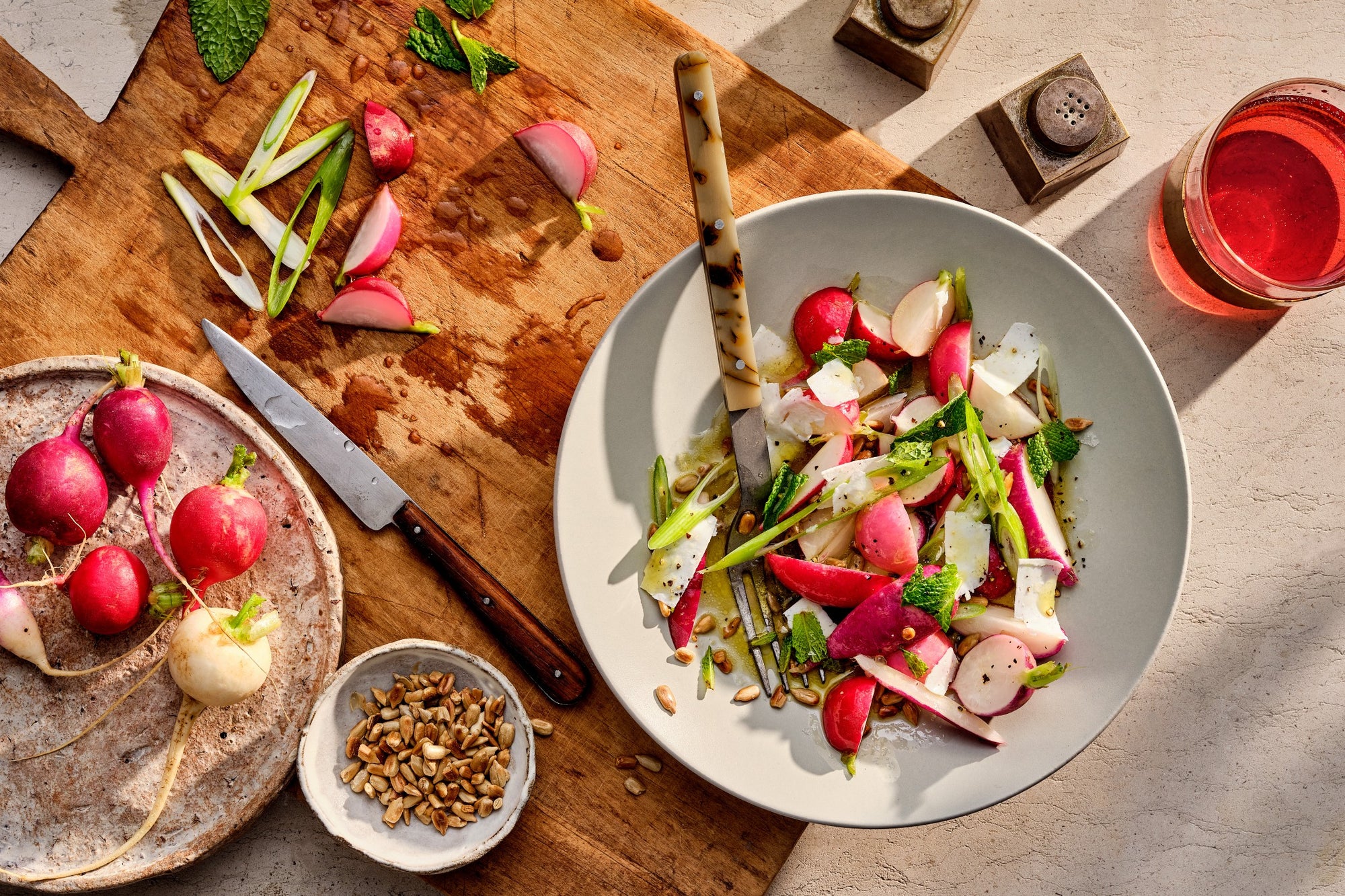 Radish Salad with Sunflower Seeds and Ricotta Salata Recipe