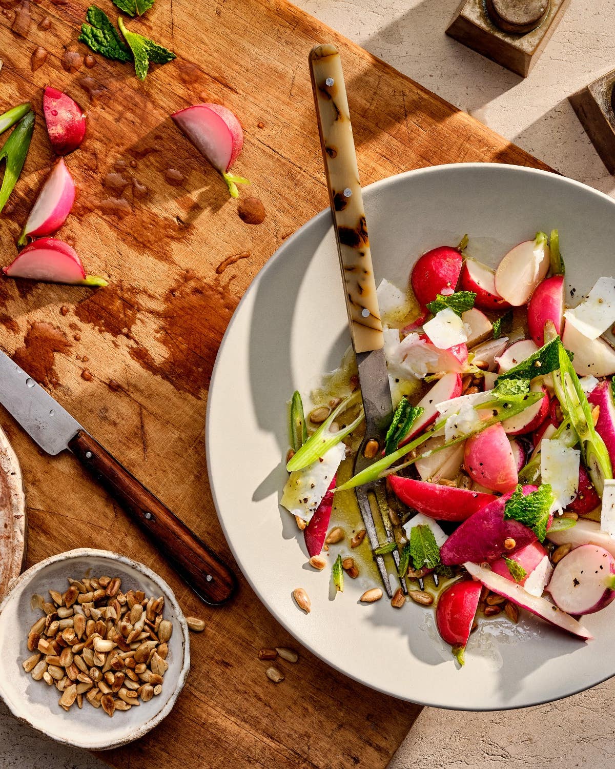 Shaved Radish Salad With Sunflower Seeds and Ricotta Salata Radish Salad Ricotta recipe