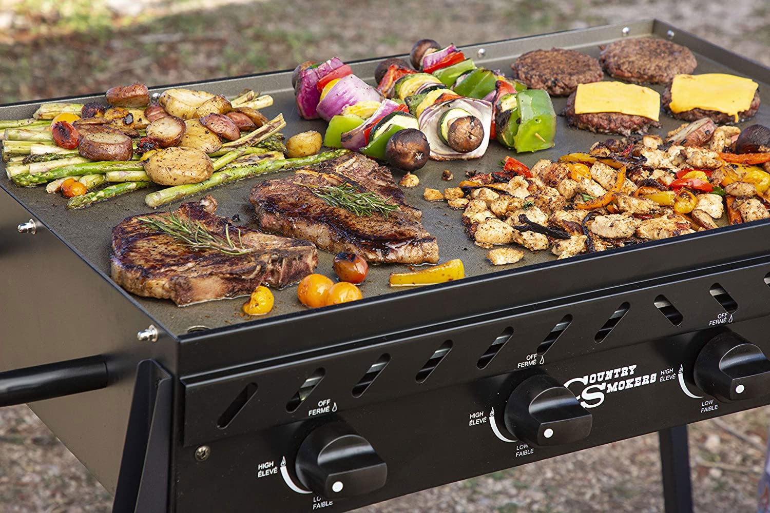 Camp Chef Portable Flat Top 4 Burner Grill