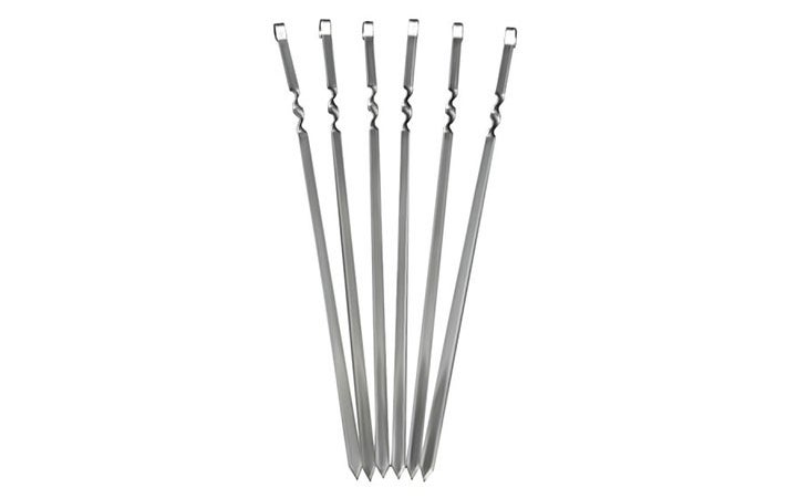 Best Skewers For Grilling Bas Metal 28″ Fish and Liver Kebab Stainless Steel Skewers