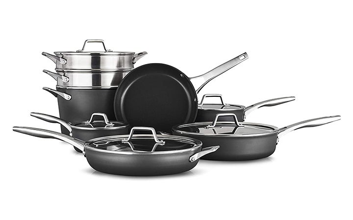 Best Cookware Prime Deals Calphalon 13-Piece Pots and Pans Set