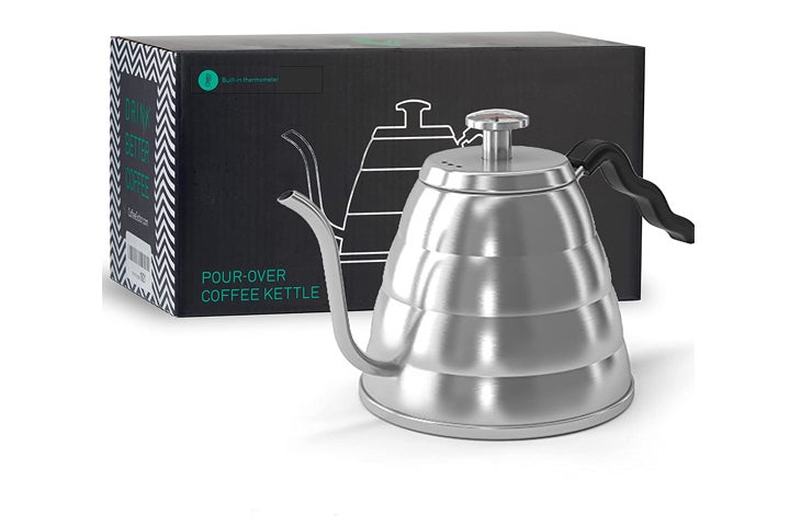 Barista Warrior Gooseneck Kettle for Pour Over Coffee and Tea with
