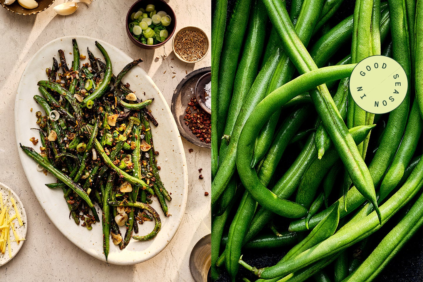 Tingly Blistered Green Beans