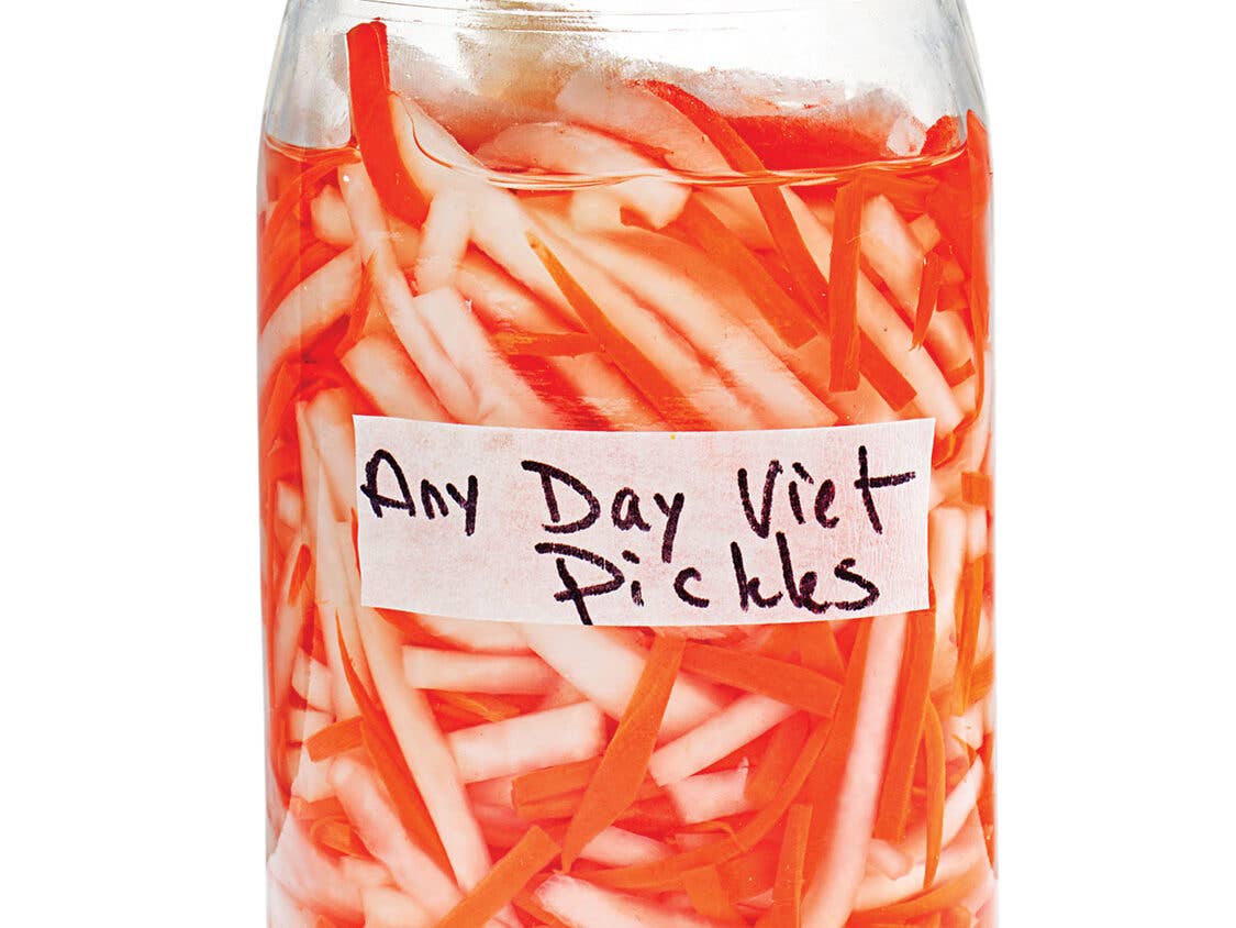 Pickled carrots and daikon