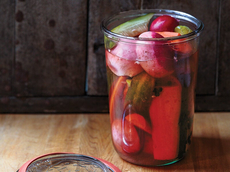 Vegetables Pickled in Kelp Vinegar