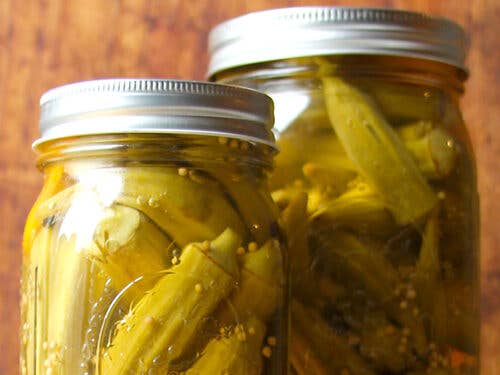 Spicy Okra Pickles