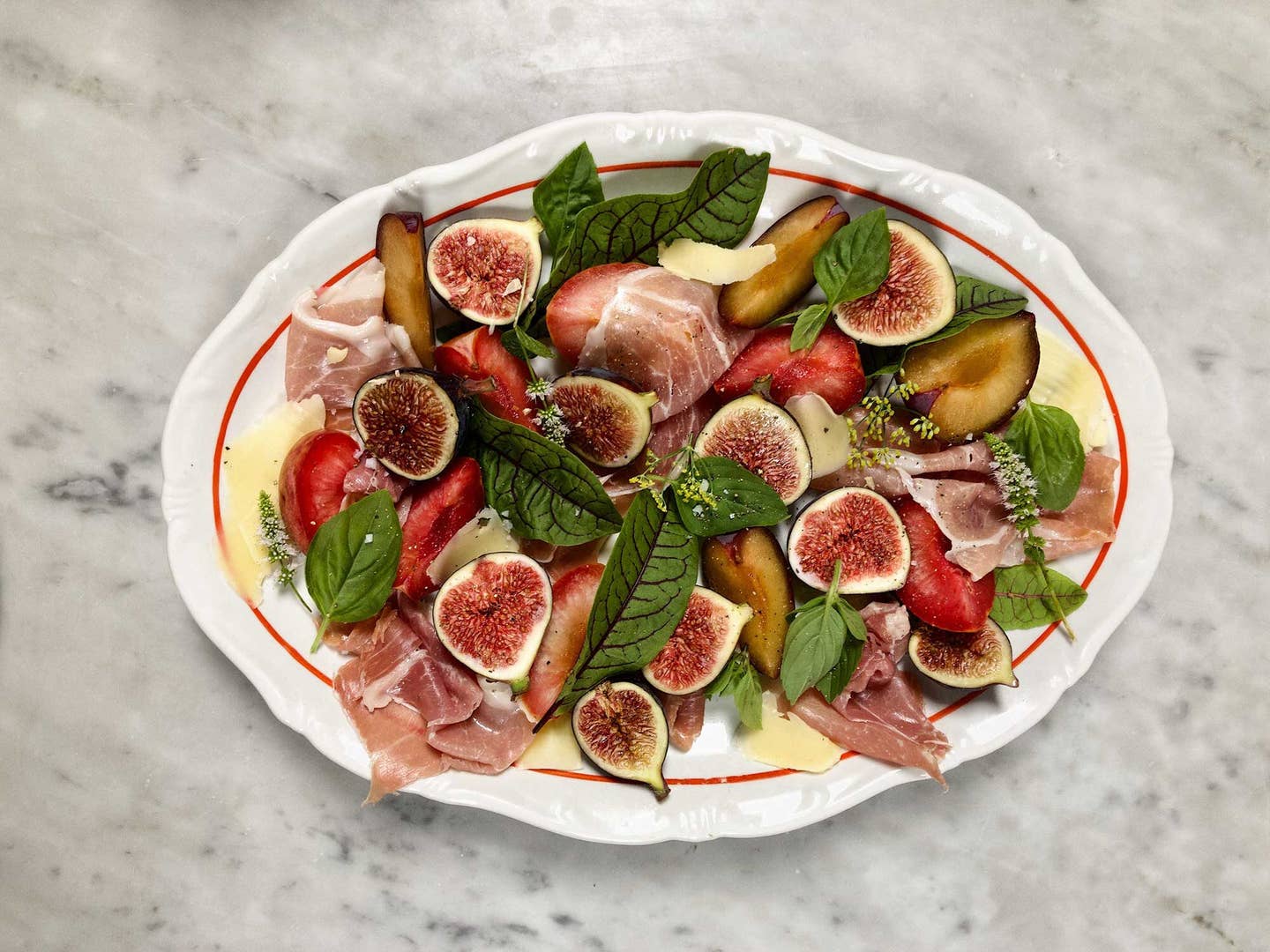 Fig, Plum, and Prosciutto Salad with Kaltbach Le Crémeux Cheese