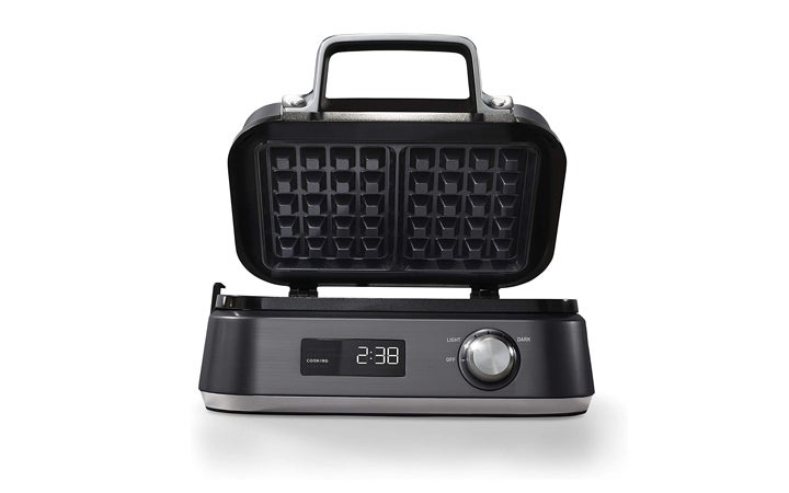 Best Waffle Makers Calphalon IntelliCrisp 2-Slice Stainless Steel Belgian Waffle Maker